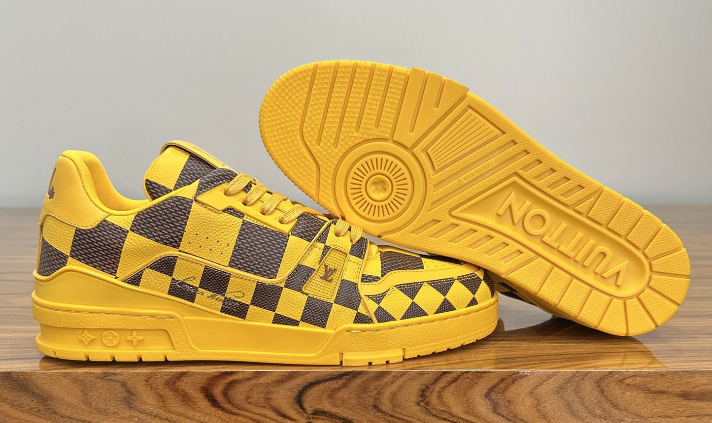Louis Vuitton - LV Trainer Yellow Damier Pop