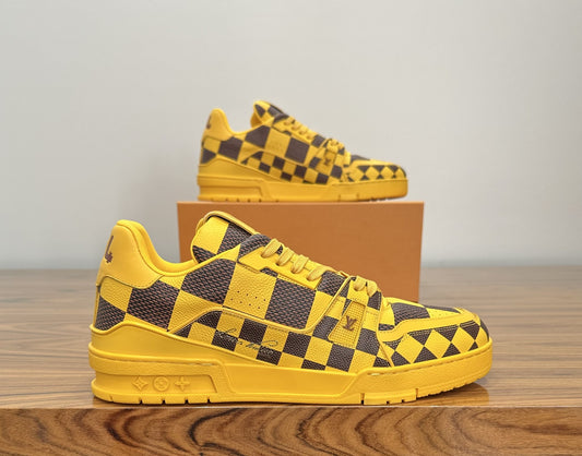 Louis Vuitton - LV Trainer Yellow Damier Pop