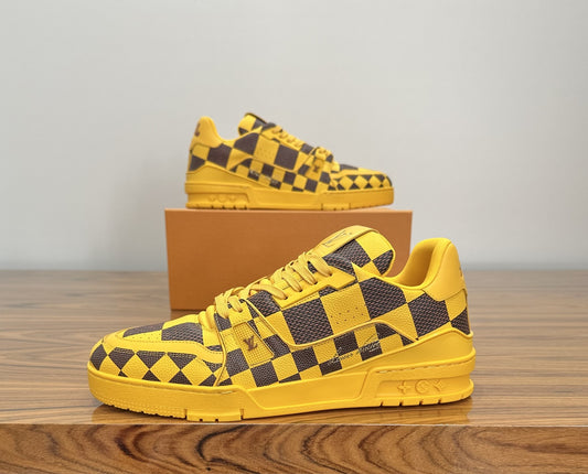 Louis Vuitton - LV Trainer Yellow Damier Pop