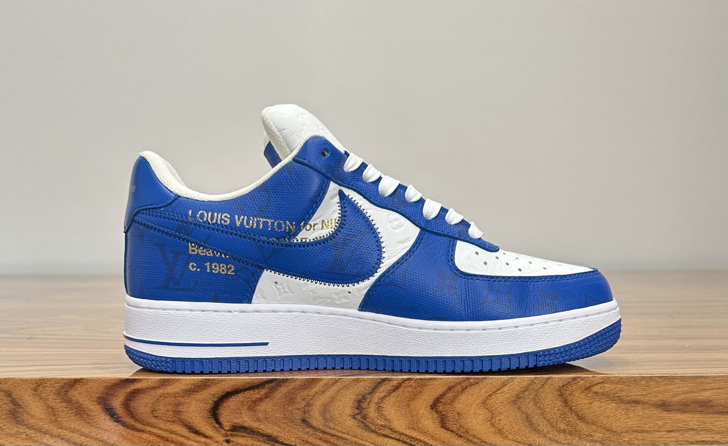 Louis Vuitton x Nike Air Force 1 Low - Virgil Abloh White / Blue