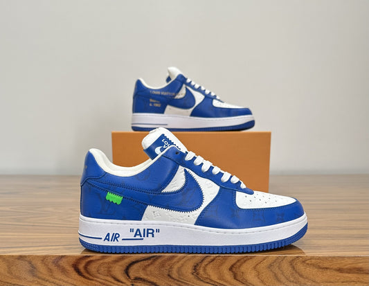Louis Vuitton x Nike Air Force 1 Low - Virgil Abloh White / Blue