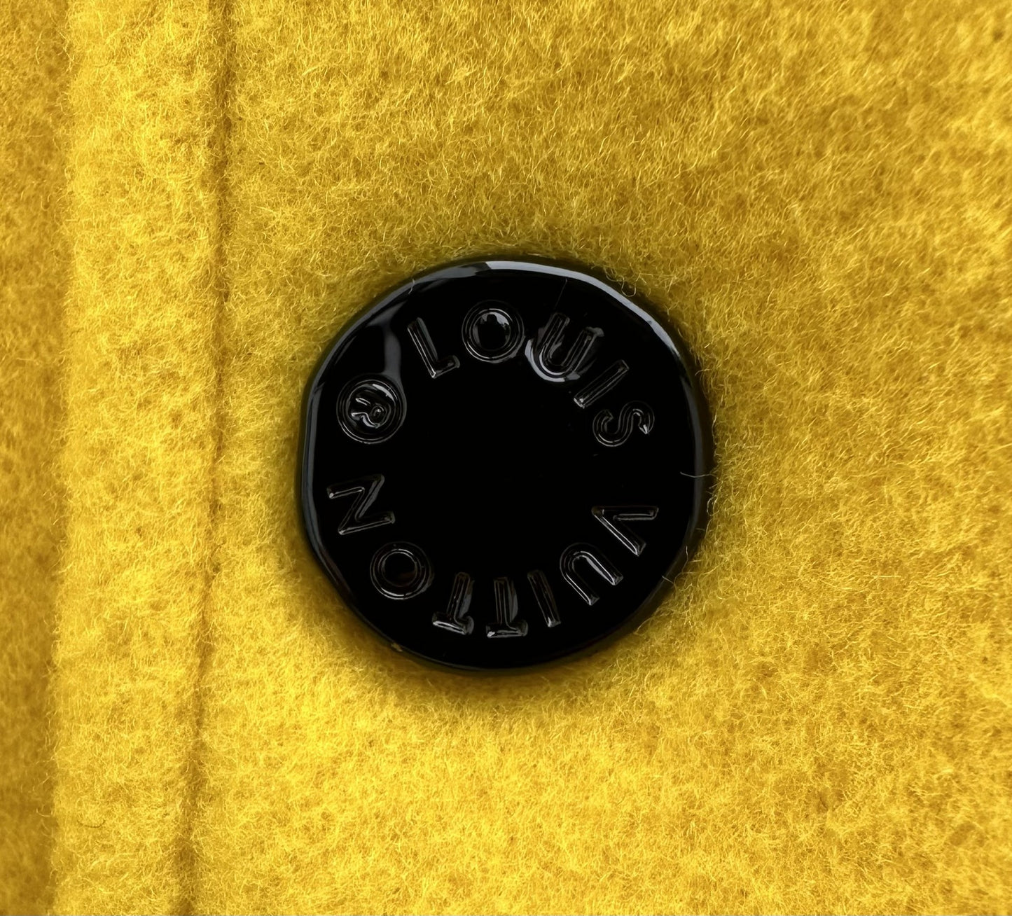 Louis Vuitton - Leather Embroidered Varsity Black / Yellow
