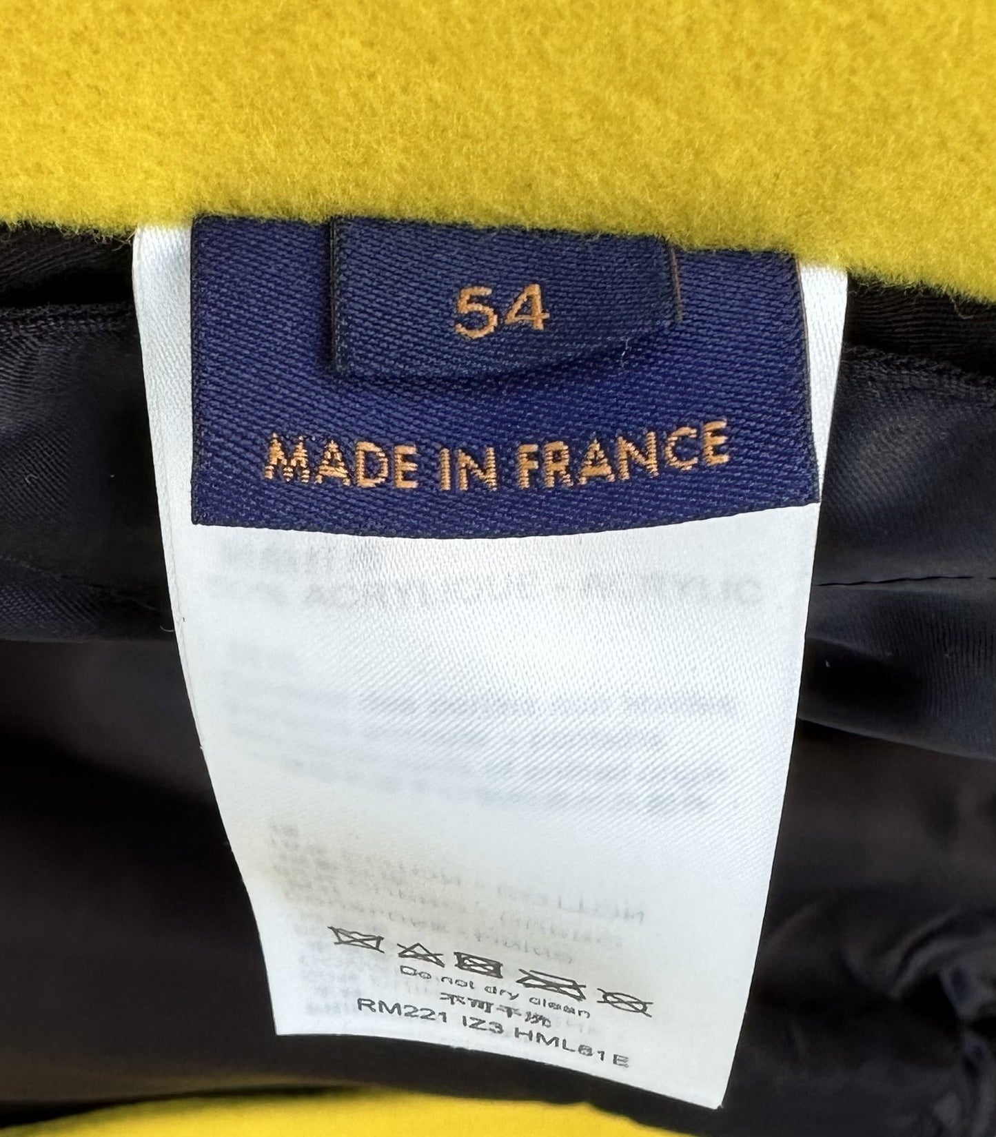 Louis Vuitton - Leather Embroidered Varsity Black / Yellow