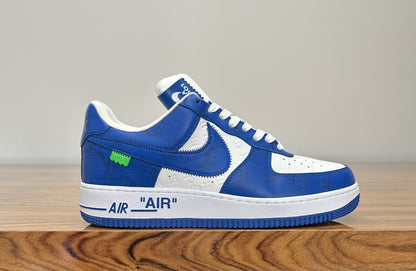 Louis Vuitton x Nike Air Force 1 Low - Virgil Abloh White / Blue